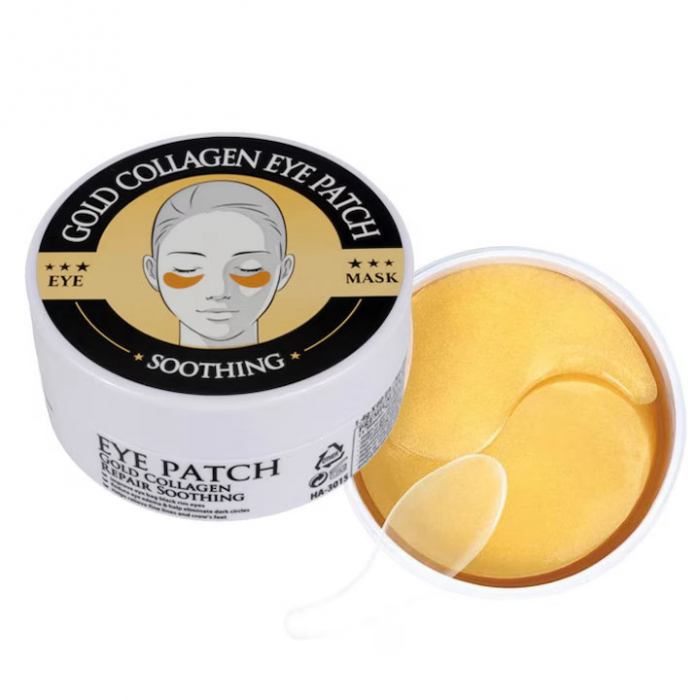 Set 60 Plasturi Hidrogel pentru Ochi cu Aur, Spirulina si Colagen Hidrolizat, Wokali Eye Patch [2]
