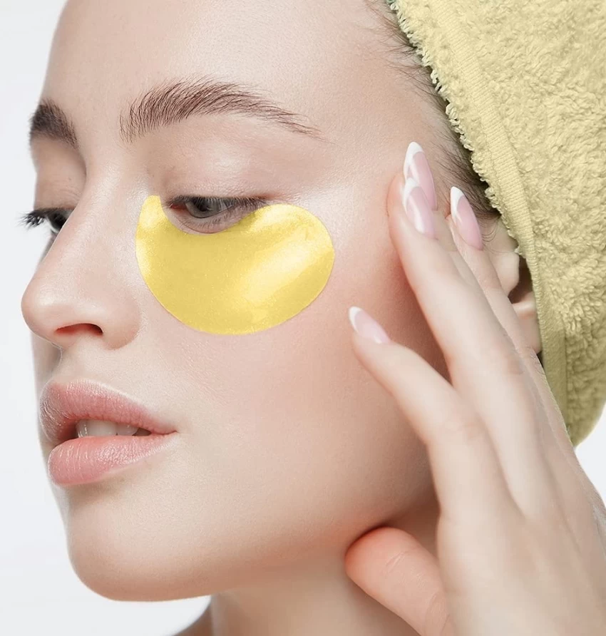 Set 60 Plasturi Hidrogel pentru Ochi cu Aur, Spirulina si Colagen Hidrolizat, Wokali Eye Patch [3]