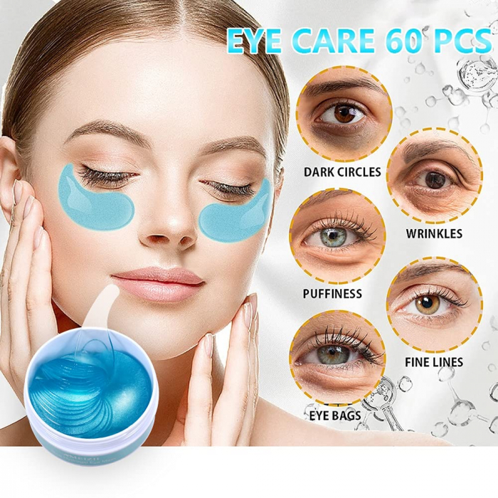 Set 60 Plasturi ochi Hidrogel, Acid Hialuronic, Spirulina si Colagen, Wokali, Eye Patch [2]