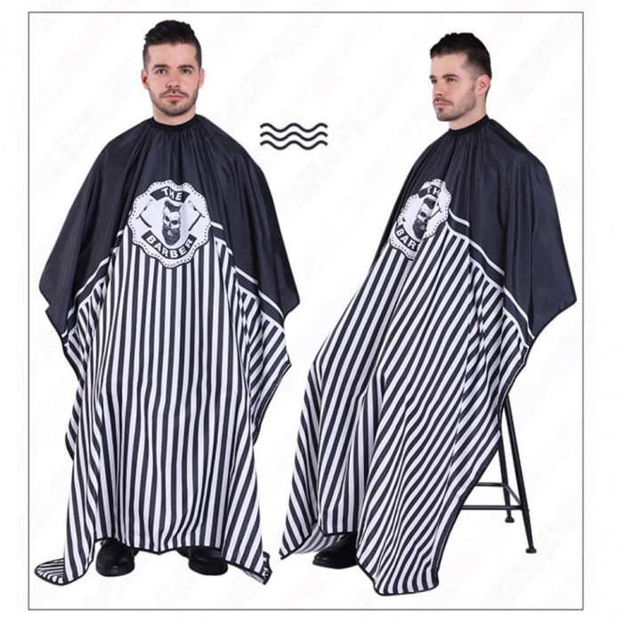 Set accesorii frizerie Mano05 cu pelerina, pamatuf si pulverizator pentru salon barber, scoli coafor [2]