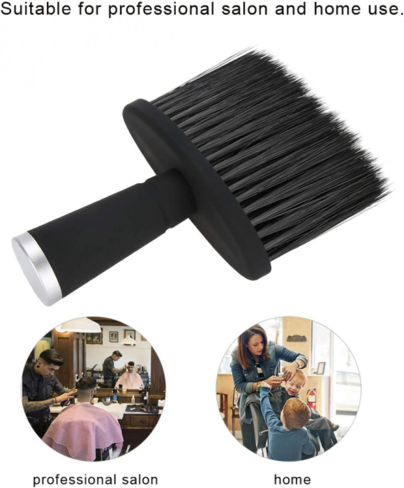 Set accesorii frizerie Mano05 cu pelerina, pamatuf si pulverizator pentru salon barber, scoli coafor [5]