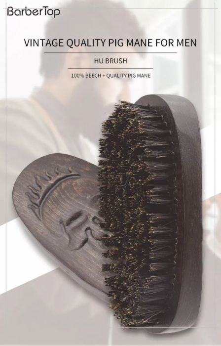 Set barber, Ardette, PER01, 2 piese, cu perie si pieptene metalic, pentru ingrijire barba si mustata [6]