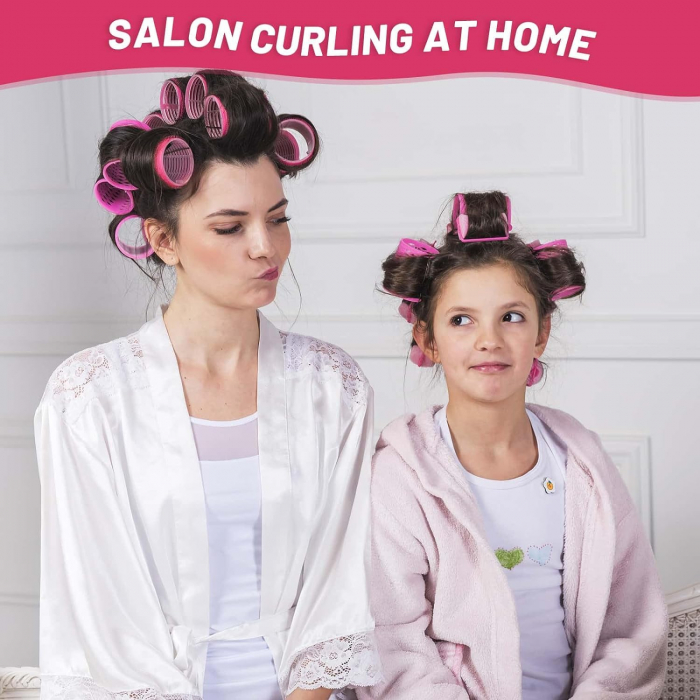 Set Bigudiuri Mari cu scai pentru curtain bangs, 6 buc [3]