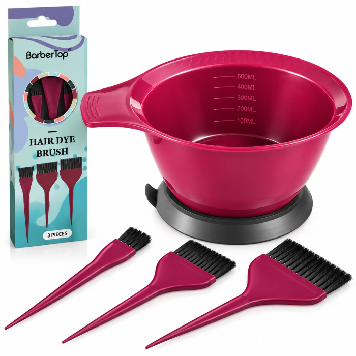 Set Bol cu 3 pensule pentru Vopsea de Păr 500 ml Profesional [6]
