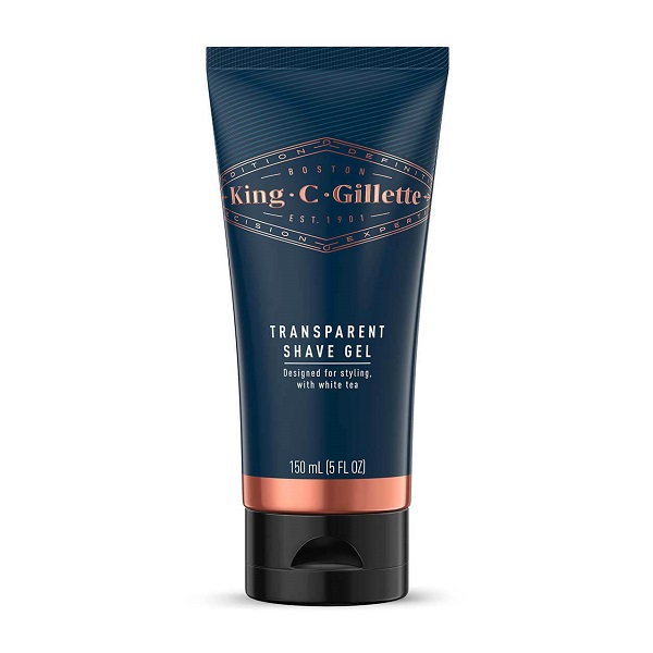 Set Cadou pentru stilizare King C. Gillette: Aparat de ras cu margine dubla + 5 Lame de rezerva + Gel de ras transparent, 150 ml [4]