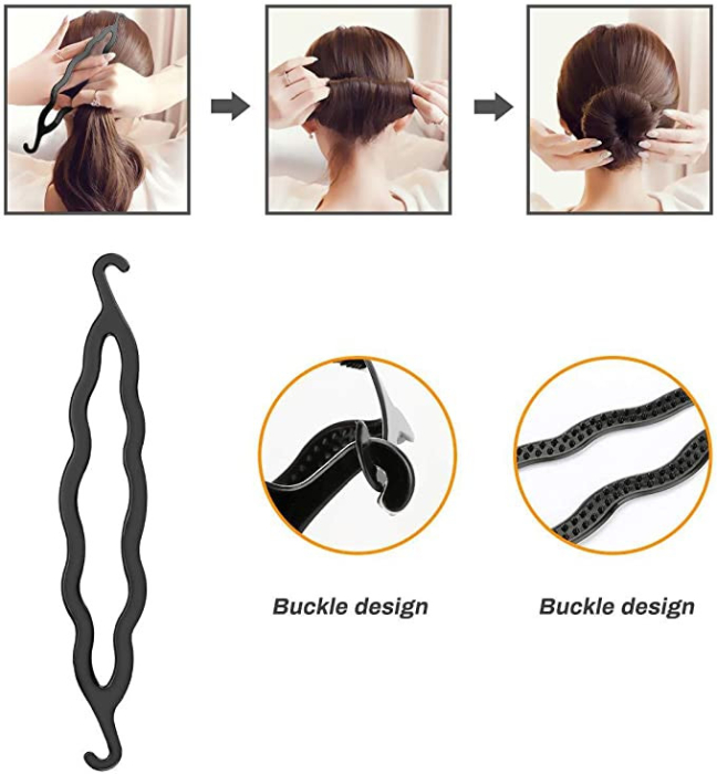 Set cap manechin cu par Blond, Bride, cu pieptan mireasa si ace coc nunta [2]