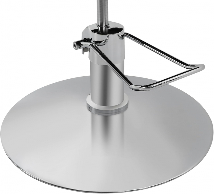 Set complet mobilier coafor cu scafa, scaun frizerie, oglinda LED, Gri cu Argintiu [5]