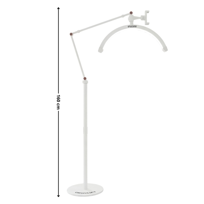 Set complet Mobilier Salon Cosmetică 4 Piese Alb Auriu | Pat cosmetica, Ucenic, Lampă LED, Taburet [4]