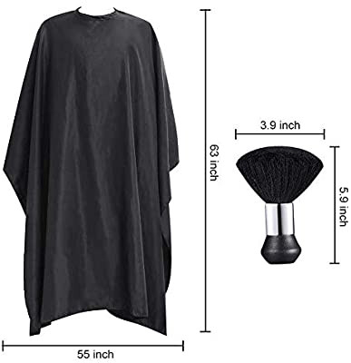 Set frizerie coafor Adriano cu pelerina manta si pamatuf negru [2]