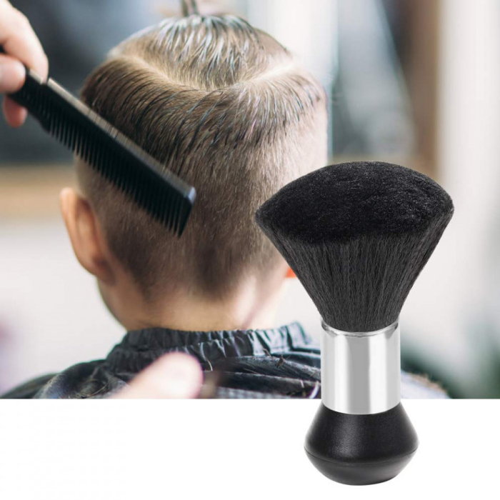 Set frizerie coafor Adriano cu pelerina manta si pamatuf negru [6]