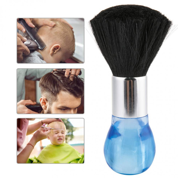 Set frizerie coafor AdrianoA cu pelerina manta si pamatuf albastru [5]