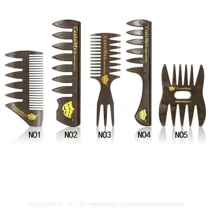 Set kit 5 piepteni pentru barbati aranjare barba frizerie coafor [2]