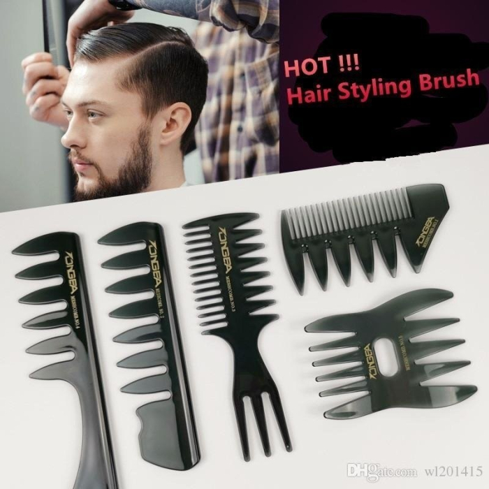Set kit 5 piepteni pentru barbati aranjare barba frizerie coafor [3]