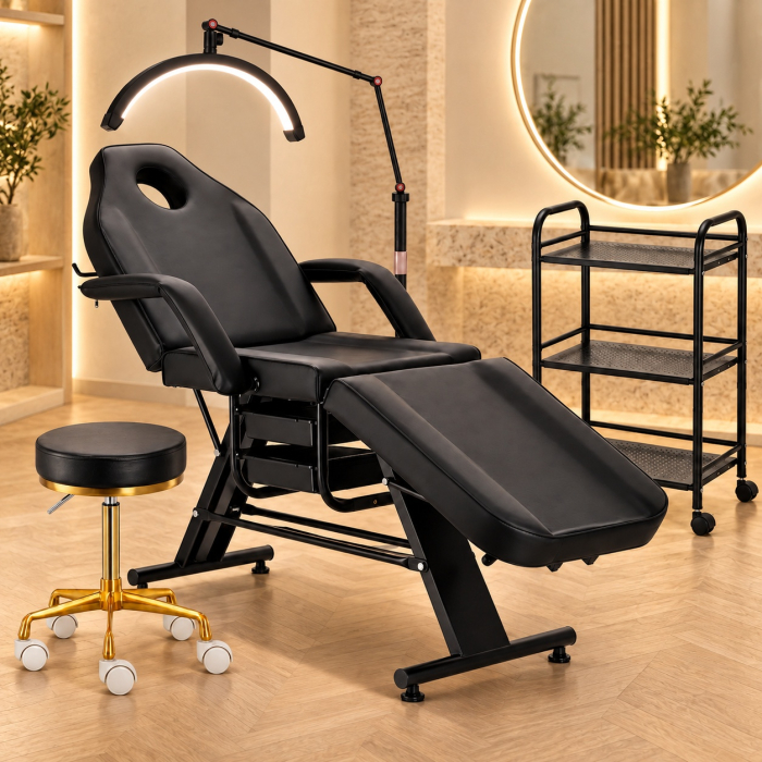 Set Mobilier Salon Beauty 4 Piese – Pat Cosmetic, Ucenic, Lampă LED Gene & Micropigmentare, Taburet [7]