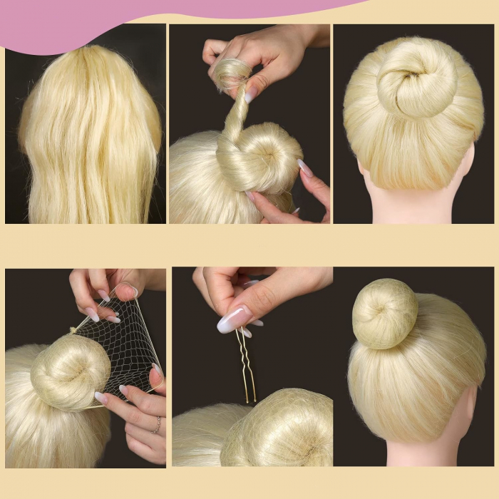 Set plasa pentru coc · 50 buc · blond [5]