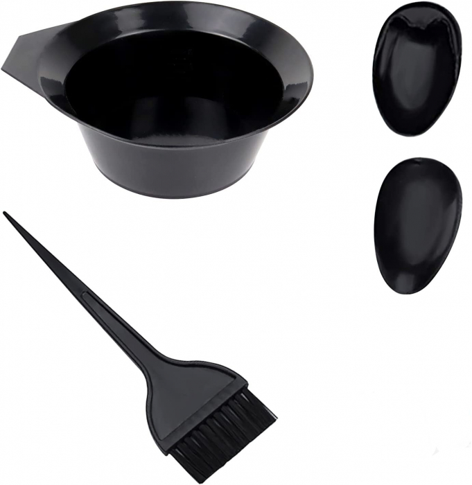 Set vopsit par cu bol vopsea pensula de vopsit parul si protectie urechi [2]