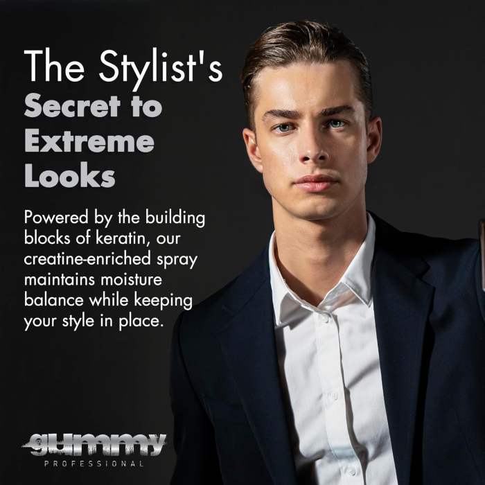 Spray de par texturizant - Gummy Professional Sea Salt Hair Spray, 250ml - Bucle Naturale, Volum și Finish Mat [2]