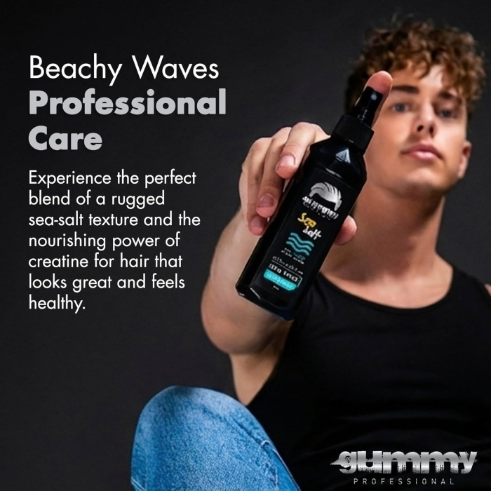 Spray de par texturizant - Gummy Professional Sea Salt Hair Spray, 250ml - Bucle Naturale, Volum și Finish Mat [3]