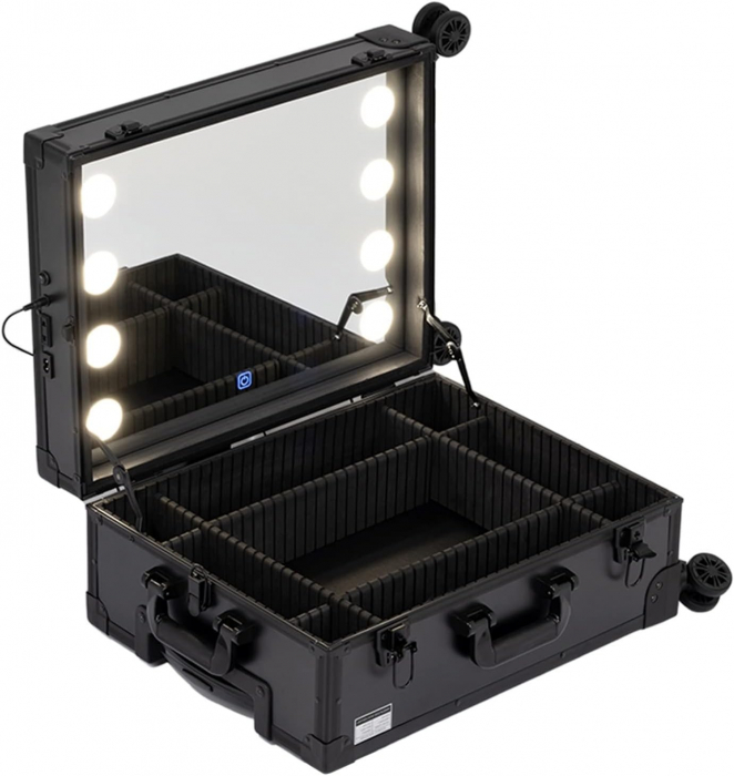 Stație profesională de make-up · portabilă · neagră [2]