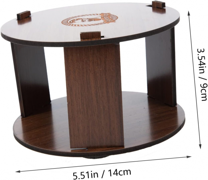 Suport frizerie pentru rola guler coafor, Lemn, 14X9cm [3]