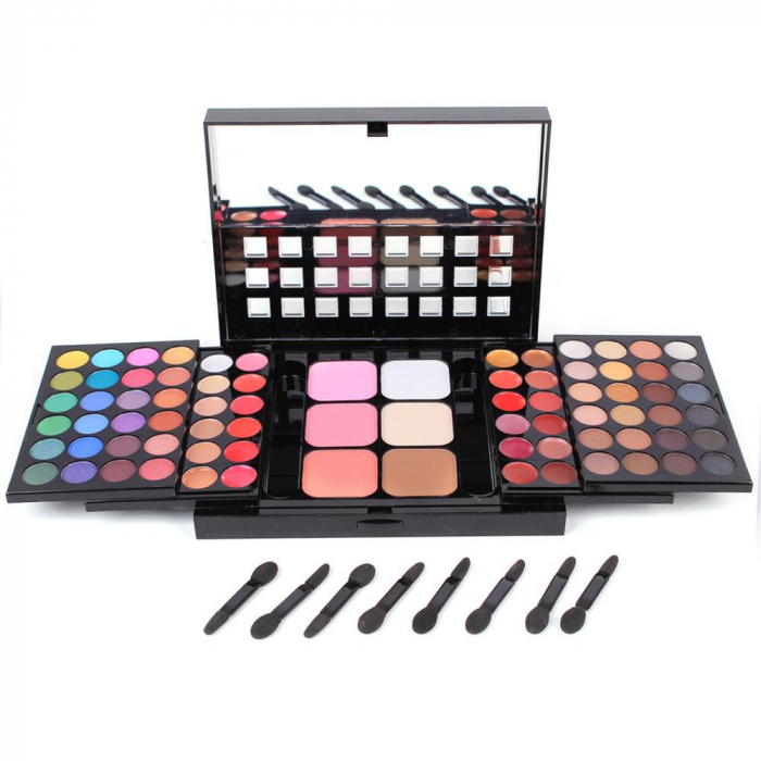 Trusa machiaj 78 nuante, farduri ochi, blush, ruj si concealer [2]