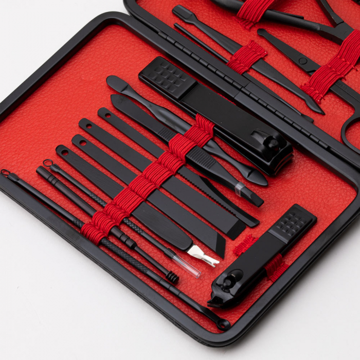 Trusa manichiura 18 piese Red-Black [2]