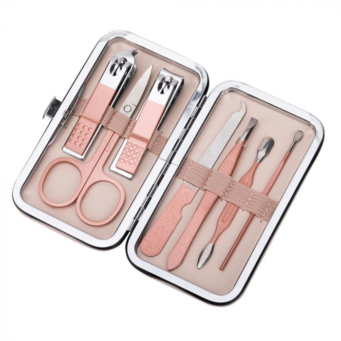 Trusa manichiura 7 piese, Rose&Gold [2]