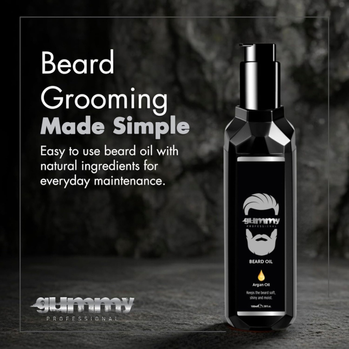 Ulei de Barbă Profesional 100ml – Gummy Beard Oil - Hidratare Intensă, Nutriție și Strălucire Naturală [3]