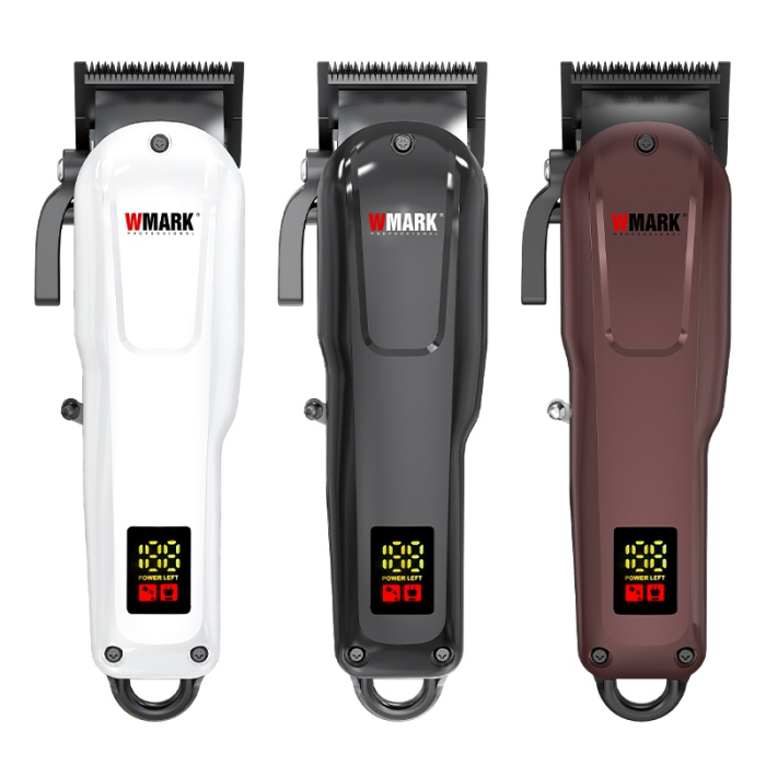 WMARK NG-1001 – Mașină de tuns profesională fără fir, 6600 RPM, lamă Zero Overlap, baterie 2500 mAh, autonomie 300 min, neagra [2]