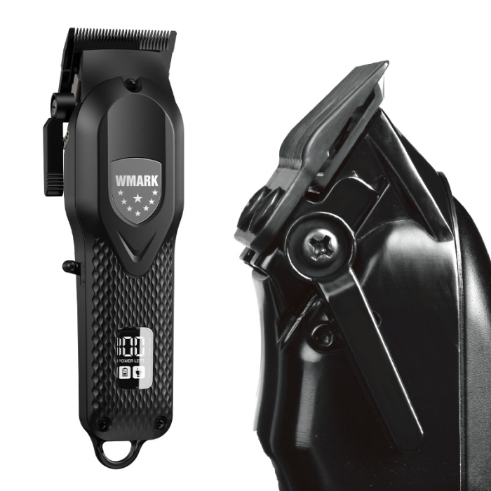 WMARK NG-119 – Mașină de tuns profesională Zero Gapped, 440C Stainless Steel, 7000 RPM, 240 min autonomie - Gri [3]