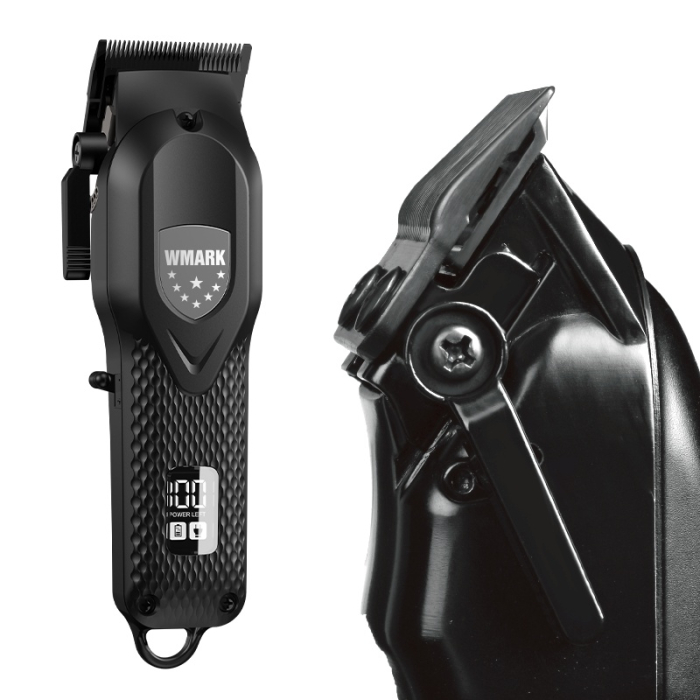 WMARK NG-119 – Mașină de tuns profesională Zero Gapped, 440C Stainless Steel, 7000 RPM, 240 min autonomie - Neagra [3]