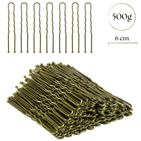 Agrafe Ace Clame - Ace de Coc Profesionale Ondulate 500 g, 6 cm, Blonde