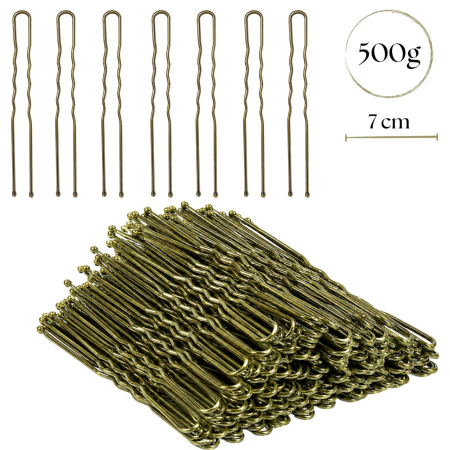 Coafor si Frizerie - Ace de Coc Profesionale Ondulate 500 g, 7 cm, Blonde