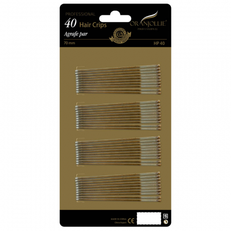 Agrafe de par - Agrafe par set 40 buc · Aurii · 70 mm