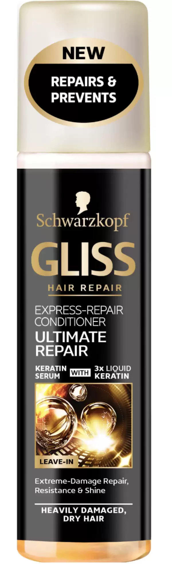 Balsam de par - Balsam spray express Gliss Ultimate Repair, 200 ml