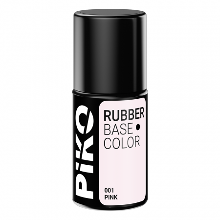Base Coat Rubber PIKO, Color Pink, 7 ml, 001 [1]