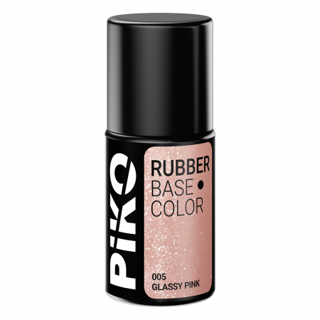 Base Coat Rubber PIKO, Glassy Pink, 7 ml, 005 [1]