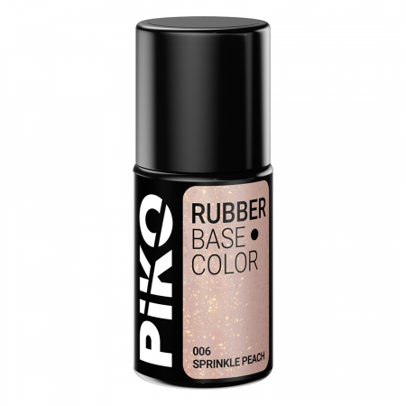 Base Coat Rubber PIKO, Sprinkle Peach, 7 ml, 006 [1]