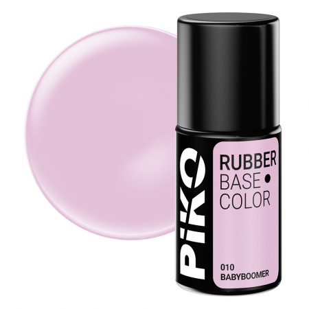 Manichiura si pedichiura - Base Coat Rubber PIKO, Babyboomer, 7 ml, 010