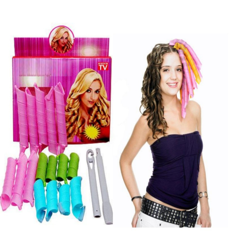 Accesorii frizerie - Bigudiuri flexibile Magic Leverag 18 bucati cu bagheta