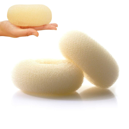 Accesorii frizerie - Burete pentru Coc Blond XL – Donut pentru Păr, Accesoriu pentru Coc și Volum