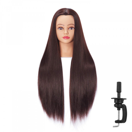 Cap de manechin cu par saten, 60 cm [1]