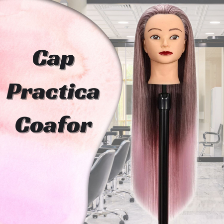 Cap practica coafor Roz Ombre, 60 cm [3]