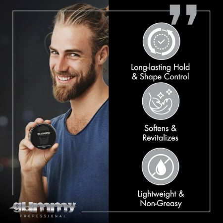 Ceară barbă și mustață Gummy 50ml – Fixare puternică, definire și styling profesional [7]
