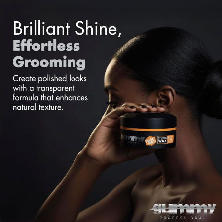 Ceară de păr - Gummy Professional Hair Styling Wax Bright Max Hold 150ml – Fixare Maximă, Strălucire Intensă, Complex cu Keratină [6]