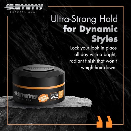 Ceară de păr - Gummy Professional Hair Styling Wax Bright Max Hold 150ml – Fixare Maximă, Strălucire Intensă, Complex cu Keratină [7]
