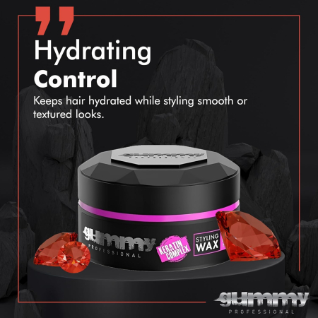 Ceară de păr - Gummy Professional Hair Styling Wax Extra Gloss Hold 150ml – Fixare Extra Puternică, Finish High-Gloss [1]