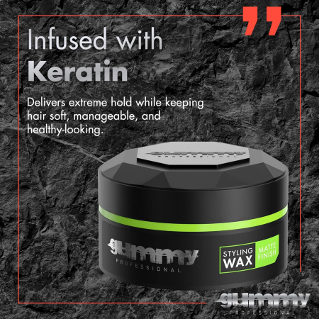 Ceară de păr - Gummy Professional Hair Styling Wax Matte Finish 150ml – Fixare Puternică, Finish Mat, Control Profesional [5]