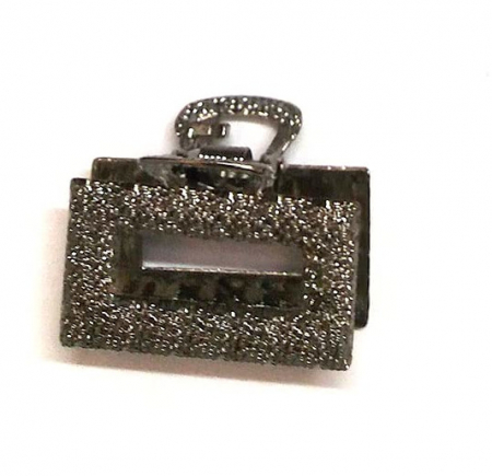 Cleste de par - Cleste de par,din metal, negru, mediu, dreptunghiular, 4cm lungime