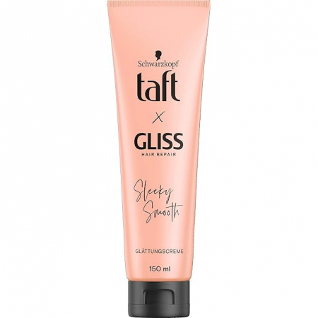 Tratament si masca de par - Crema pentru netezirea parului, Taft x Gliss, Sleeky Smooth, 150 ml